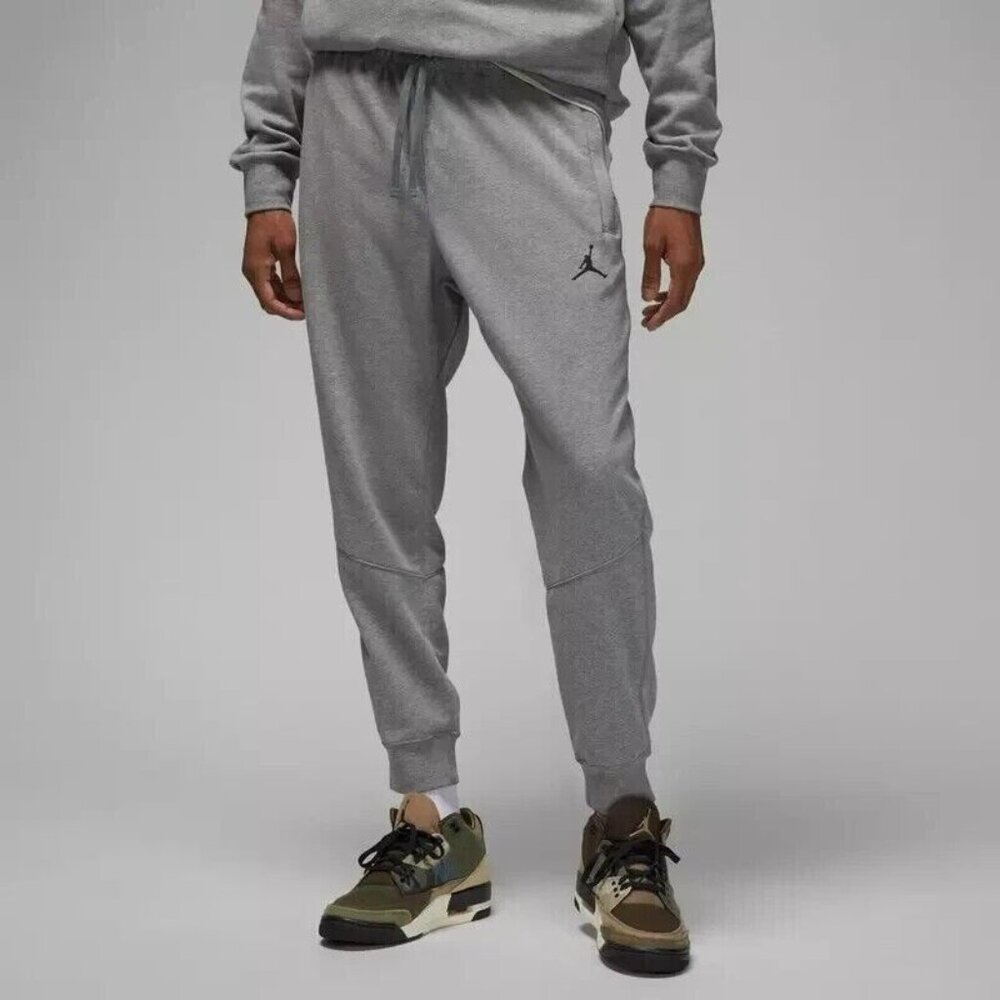 Men's Jordan Carbon Heather Essential Fleece Jogger (DQ7340 091) Size 2XL/XXL